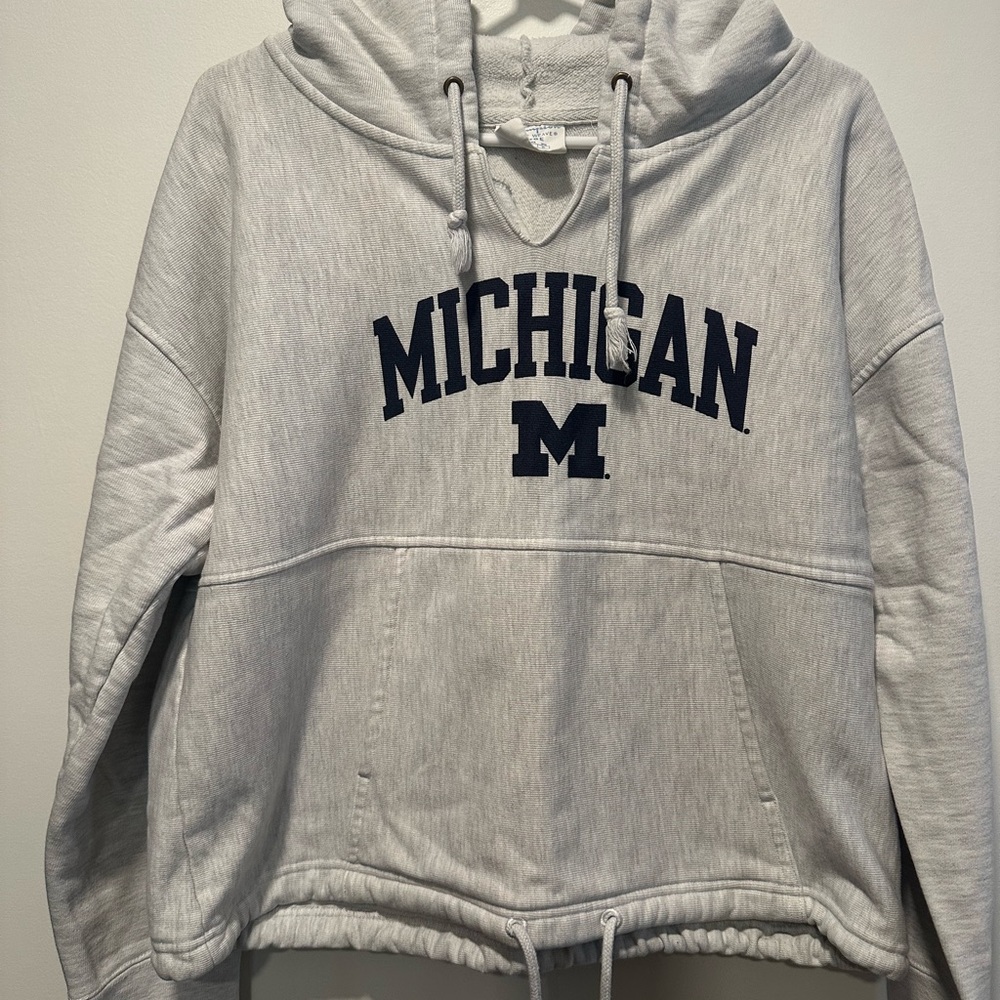 Champion Light Gray Reverse Weave Hoodie